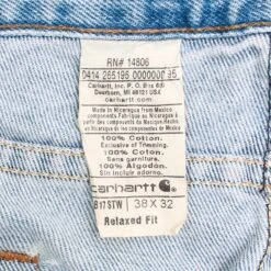 Carhartt Vintage Pants - Washed Denim - 38/32 -Carhartt || Harley Davidson Shop IMG 1071 71e4f6a3 dc29 4c92 b30e eecdf6f448af