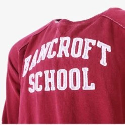 Vintage 'Bancroft School' Sweatshirt - Maroon -Carhartt || Harley Davidson Shop IMG 1075 cut 50e3b1a1 49ca 4cae a311 607798a20b1e