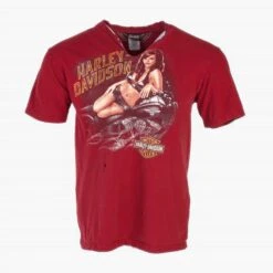Vintage Harley Davidson Chicago T-Shirt - Red