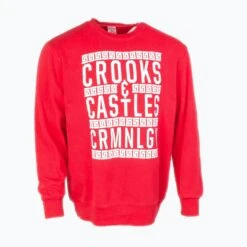 Vintage 'Crooks And Castles' Graphic Sweatshirt - Red