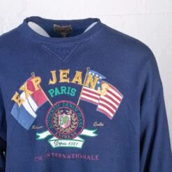 Vintage 'Exp Jeans' Graphic Sweatshirt - Navy -Carhartt || Harley Davidson Shop IMG 4854