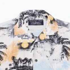 'Corona Extra' Hawaiian Shirt -Carhartt || Harley Davidson Shop SHOP 1243 cut