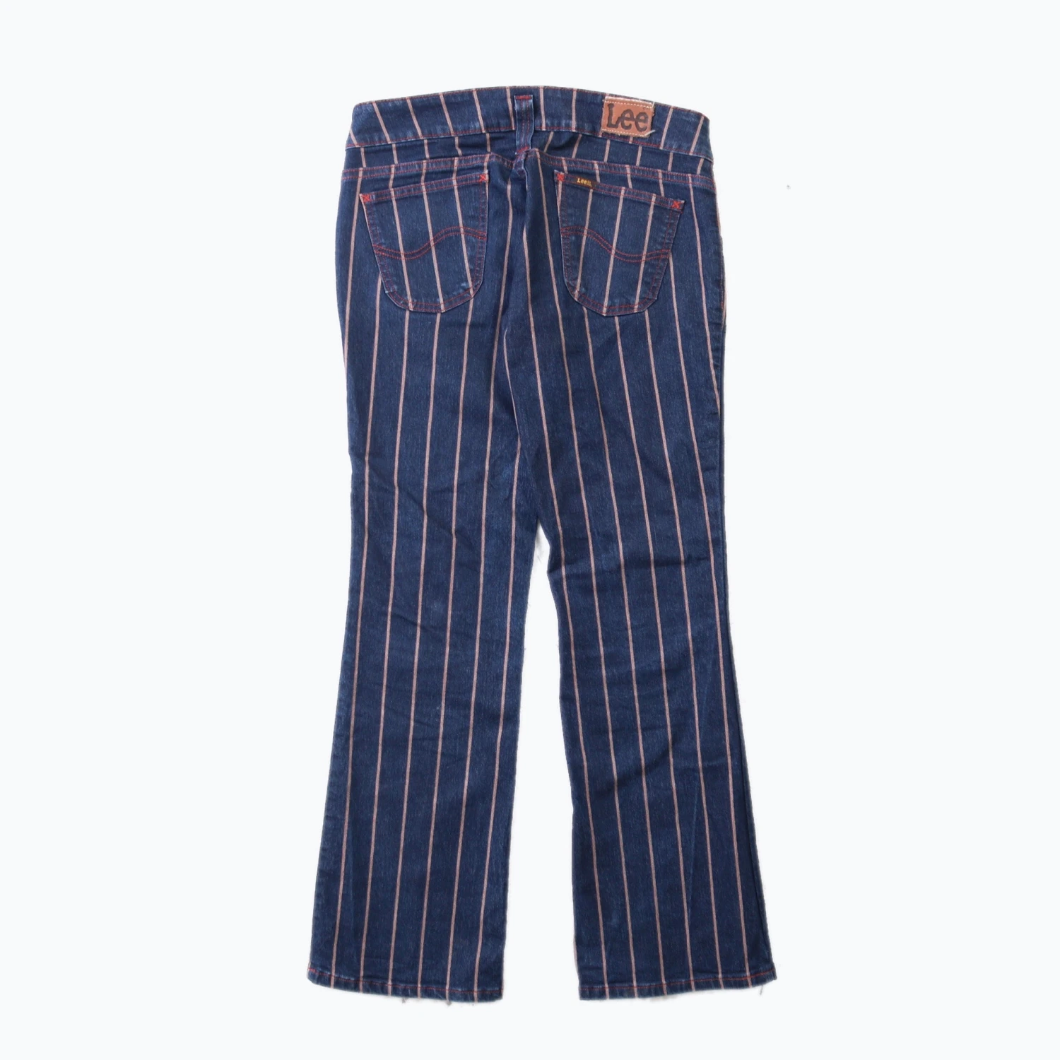 Vintage Lee Striped Flares - Denim - 30/31 3 Vintage Lee Striped Flares - Denim - 30/31
