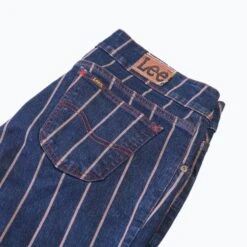Vintage Lee Striped Flares - Denim - 30/31 8 Vintage Lee Striped Flares - Denim - 30/31 -Carhartt || Harley Davidson Shop SHOP 1489 cut