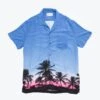 'Sunset Palms' Hawaiian Shirt -Carhartt || Harley Davidson Shop SHOP 809 cut